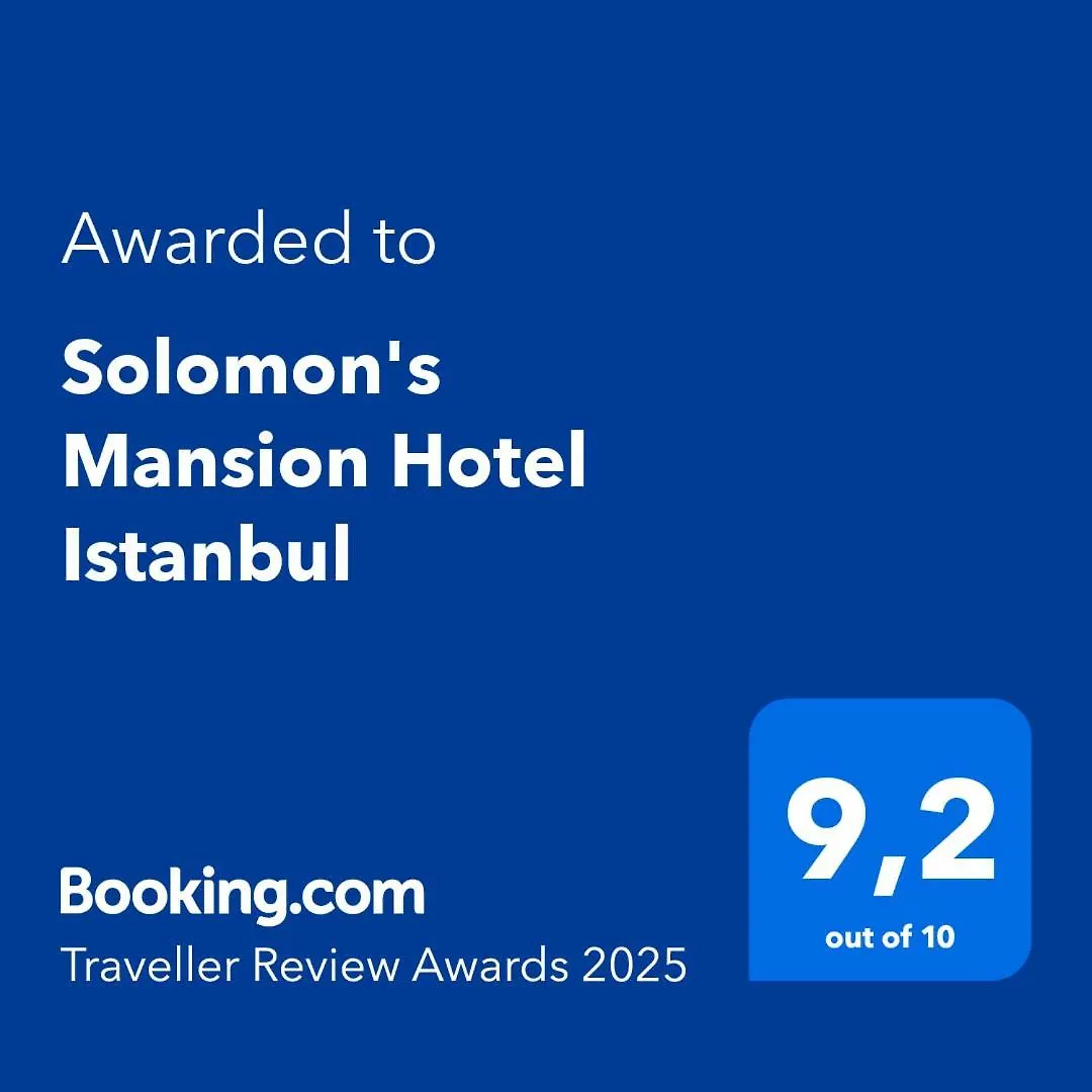 Solomon'S Mansion Hotel Istanbul Turkiet